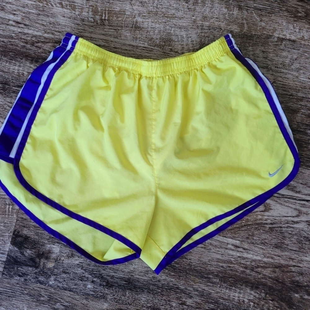 Nike gold yellow and purple  Athletic Shorts LSU colors!